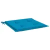 vidaXL Coussin pour chaise de jardin 2 pcs. Bleu 50x50x3 cm Voir les images du produit 8