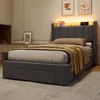 STILVORA Polsterbett 90x190cm Jugendbett Mit USB-Anschluss Produktbild-Vorschau 3