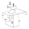A line drawing of a RV-Labs® Edelstahl Pull-Lock Möbelverschluss /-griff Catch Lock 42mm Griffbreite - Matt Schwarz (Nylonverstärkt). Produktbild-Vorschau