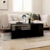 vidaXL Couchtisch Schwarz 102x55x42 cm Holzwerkstoff - Produktbild-Vorschau 5