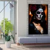 La Calavera Catrina im Spitzenkleid Wandbild Leinwandbild Produktbild-Vorschau 3