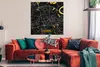 MuchoWow® Poster Moers - Karte - Stadtplan - Gold - Produktbild-Vorschau 2