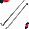 Two crowbars are shown diagonally on a white background with a subtle pattern of crossed wrenches. Podgląd zdjęcia produktu