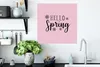 MuchoWow® Poster Frühling Zitat "Hallo Frühling" auf einem Produktbild-Vorschau 3