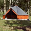 vidaXL Tipi tente familiale 12 personnes Gris et orange Voir les images du produit 3