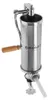 A stainless steel sausage stuffer with a wooden handle. Náhled obrázku produktu