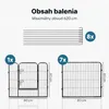 IvoQ Puppy ohrádka – Ohrádka pre psov – 8 panelov – výška Náhľad obrázku produktu 7