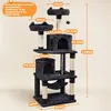 Yaheetech Kratzbaum 158 cm stabiler Katzenbaum, mit 5 Produktbild-Vorschau 7