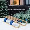 Luge en bois pliable JEFFREY - marron Voir les images du produit 7