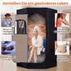 COSTWAY 3L Dampfsauna, Heimsauna 9 Stufen, Saunazelt mit Produktbild-Vorschau 4