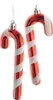 Weihnachtsdeko Zuckerstangen Rot / Weiß mit Glitter 13,5 cm Produktbild-Vorschau 1