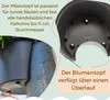 2er Set Fallrohr Blumentopf Fallrohr Blumentopf für Produktbild-Vorschau 5