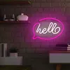Forever Light Neon LED-Leuchte HELLO pink/weiß – FLNE15 Produktbild-Vorschau 4
