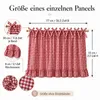 Scheibengardine Buffalo Plaid Landhausstil mit Rüschen Produktbild-Vorschau 5