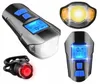 Zestaw oświetlenia rowerowego: lampka LED, komputer Podgląd zdjęcia produktu 1