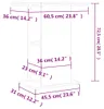 vidaXL Akváriový stojan biely 60,5x36x72,5 cm odvodený Náhľad obrázku produktu 8