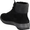 A black boot with a gray felt collar, shown from the back-left side. Anteprima dell’immagine prodotto