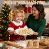 Weihnachts-Keksformen 2er-Pack, 3D Holzbackformen, DIY Produktbild-Vorschau 3