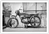 Poster - Poster ohne Rahmen - Alt Motorrad Schwarz und Weiß Produktbild-Vorschau 1