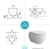 Alpenberger Wand WC mit Bidet Funktion | Dusch WC Produktbild-Vorschau 6