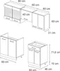 Vicco Küchenzeile R-Line, 200 cm ohne Arbeitsplatte, Produktbild-Vorschau 2