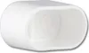 A white oval end cap on a white background. Produktbild-Vorschau
