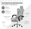 A diagram illustrating the materials and components of an ergonomic office chair. Produktbild-Vorschau