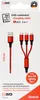 2GO 3in1 Cavo di ricarica USB Micro-USB, Apple, TypeC Nylon Anteprima dell’immagine prodotto 2