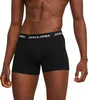 A close-up shot of a man wearing black boxer shorts with a white waistband. Produktbild-Vorschau