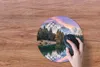 MuchoWow® Mauspad Mousepad Berg - Wald - Wasser - Himmel - Produktbild-Vorschau 3