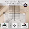 Lit 140 x 190 cm, sommier avec rangement, lits KUTAS avec Voir les images du produit 6