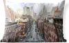 MuchoWow® Outdoor Kissen - Die Straßen von New York - 50x30 Produktbild-Vorschau 1