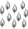 Rostikal 10er Metall Deko Set Flammen 5 cm Bastelset Produktbild-Vorschau 1