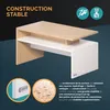 CASARIA® Konferenčný stolík drevo biely dub s úložným Náhľad obrázku produktu 9
