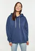 Damen Langarm Hoodie Blau Größe M aus 100% Baumwolle mit Produktbild-Vorschau 4