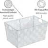 WENKO Úložný kôš ADRIA S Biely policový box Organizér Náhľad obrázku produktu 2