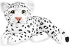 A plush toy leopard lying down on a white background. Náhľad obrázku produktu