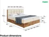 MEBLINI Boxspringbett mit Bettkasten - Gepolstert Produktbild-Vorschau 7