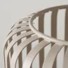 Boltze Windlicht Viki Leuchter aus Eisen Beige Rund Produktbild-Vorschau 4