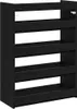 vidaXL Portascarpe nero 60x25x81 cm Materiale a base di Anteprima dell’immagine prodotto 6