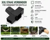 XXL Stahl Verbinder für Hängematte Gestell 100x100 mm | Produktbild-Vorschau 2