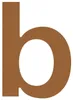 Hausnummer ''b'' Rost Produktbild-Vorschau 1