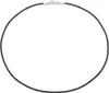 Halsband Kautschuk Kette 2mm mit Karabinerverschluss Produktbild-Vorschau 1