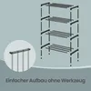 SONGMICS Schuhregal, 4 Ebenen, Schuhablage schmal, Produktbild-Vorschau 13