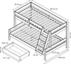 Etagenbett Vitalispa Everest Weiß 120x200 / 80x200 cm mit Produktbild-Vorschau 7