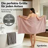 Komfortec 2er Saunatuch Set 80x200 cm aus 100% Baumwolle, Produktbild-Vorschau 2