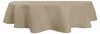 Tischdecke oval beige natur 135x180 cm Leinenoptik Produktbild-Vorschau 1