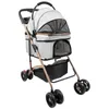 Klappbar Hundewagen 2 in 1 Hundebuggy Bis 20kg,Pet Stroller Produktbild-Vorschau 3