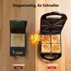 Taylor Swoden 3-in-1-Sandwichmaker, Waffeleisen Backblech Produktbild-Vorschau 4