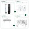 LEADZM Faltpavillon 2 x 2m Pavillon mit 4 Seitenwänden, Produktbild-Vorschau 5